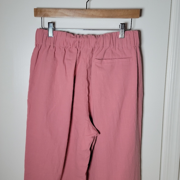 Halara High Waisted Side Pocket Wide Leg Casual Pants | Pink Rosette | Size Medi - Picture 6 of 6
